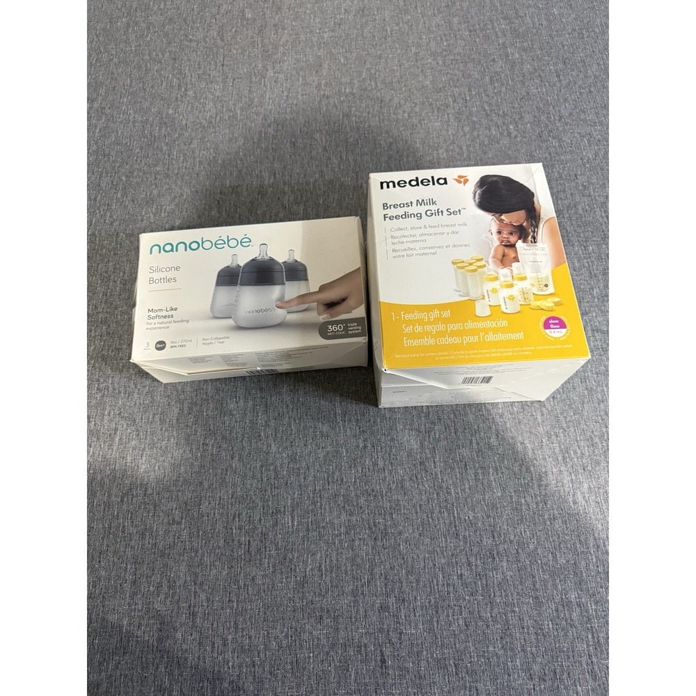 Baby Bottle Bundle Nanobebe And Medela Bottle Set